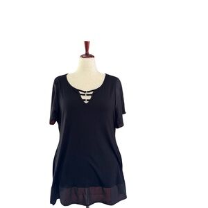Elegant Black Women's Top